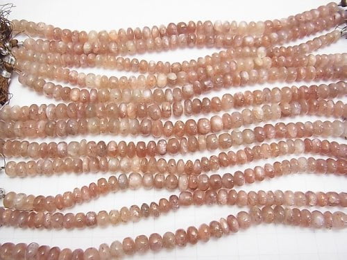 [Video] 1strand $24.99Sunstone AAA--AA++ Rondelle  1strand beads (aprx.7inch/18cm)