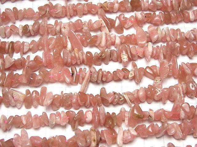 1strand $8.79! Argentina Rhodochrosite AAA - AA ++ Chips (Small Nugget) 1strand beads (aprx.15inch / 38cm)