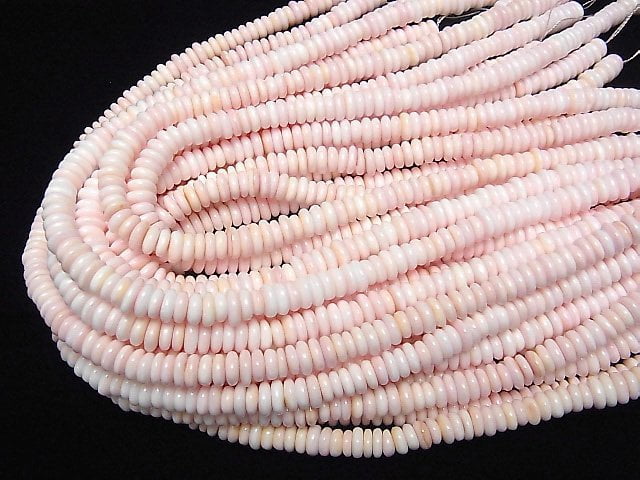 [Video]Queen Conch Shell AAA Roundel 8x8x3mm half or 1strand beads (aprx.15inch/38cm)