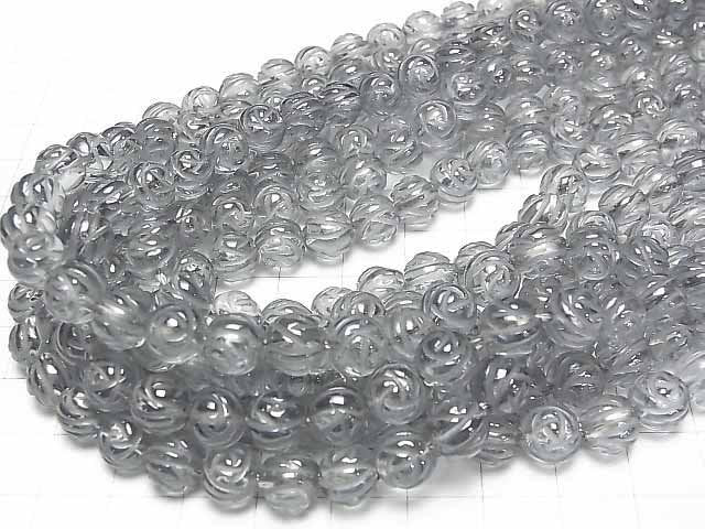 [Video] Silver Flash Crystal Round Rose Cut 8mm half or 1strand beads (aprx.15inch / 37cm)