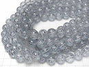 [Video]Silver Flash Crystal Round Rose Cut 12mm half or 1strand beads (aprx.15inch/36cm)
