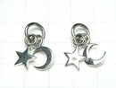 Silver925 Star & New Moon Charm 1pc