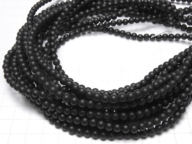 1strand $3.79! Frost Onyx Round 5mm 1strand beads (aprx.15inch / 38cm)