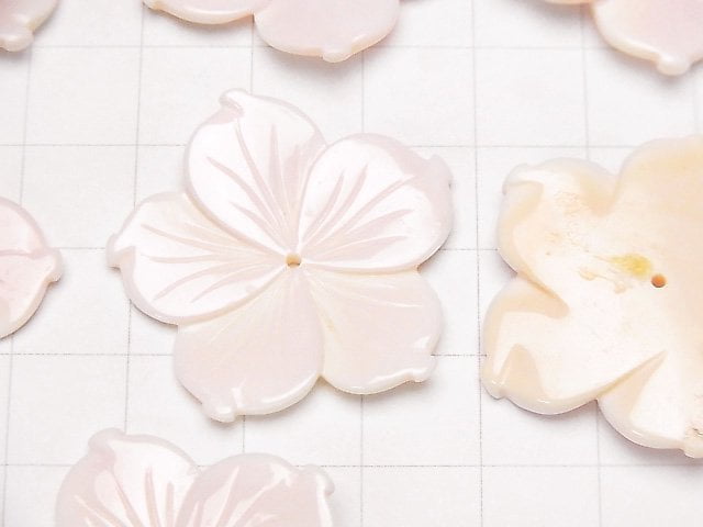 [Video] Queen Conch Shell AAA Flower carving 30 mm central hole 1 pc $5.79!