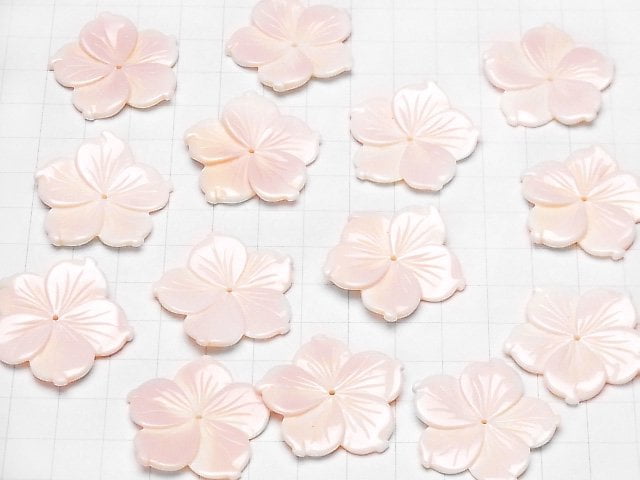 [Video] Queen Conch Shell AAA Flower carving 30 mm central hole 1 pc $5.79!