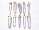 Crystal AA++ Point Pendant Purple AB Coating 1pc