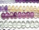 [Video]Fluorite AAA Rondelle 6x6x4mm Color Gradation 1strand beads (aprx.15inch/36cm)
