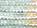 [Video] Multicolor Fluorite AAA Rondelle 6x6x4mm Color Gradation 1-strand beads (approx. 15inch/36cm)