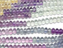 [Video]Fluorite AAA Rondelle 6x6x4mm Color Gradation 1strand beads (aprx.15inch/36cm)