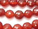 1strand $9.79! Red Agate AAA 128 Faceted Round 10 mm 1strand beads (aprx.15 inch / 37 cm)