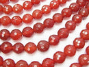 1strand $9.79! Red Agate AAA 128 Faceted Round 10 mm 1strand beads (aprx.15 inch / 37 cm)