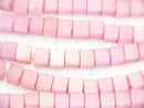 1strand $4.79! Pink Color Cat's Eye (Glass) Cube 4 x 4 x 4 mm 1strand beads (aprx.15 inch / 37 cm)