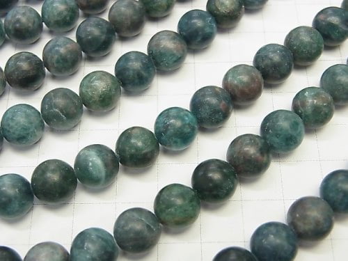 Frost Apatite AA ++ Round 10 mm half or 1 strand beads (aprx.15 inch / 38 cm)