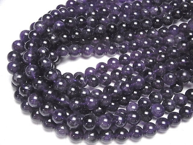 Amethyst A++ Round 10mm 1strand beads (aprx.15inch/36cm)