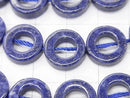 Lapislazuli AA ++ Coin (donut) 12 x 12 x 4 mm half or 1 strand beads (aprx.15inch/38cm)