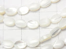 [Video] Mother of Pearl MOP White Oval 6x4mm 1strand beads (aprx.15inch/36cm)