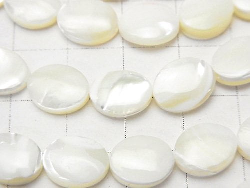 [Video] Mother of Pearl MOP White Oval 10x8mm 1strand beads (aprx.15inch/37cm)