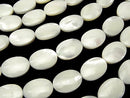 [Video] Mother of Pearl MOP White Oval 18x13mm 1strand beads (aprx.15inch/36cm)