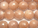 [Video] Orange Moonstone AA++ 128 Faceted Round 12 mm 1/4 or 1strand beads (aprx.15 inch / 36 cm)