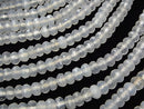 White Chalcedony Faceted Button Rondelle 6 x 6 x 4 mm half or 1 strand beads (aprx.15 inch / 38 cm)