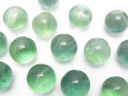 Green Fluorite AAA- - AA++ Sphere Round 20mm 1pc