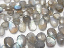 High Quality Labradorite AAA-AAA- Pear shape  Faceted Briolette  half or 1strand beads (aprx.8inch/21cm)