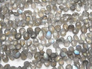 High Quality Labradorite AAA-AAA- Pear shape  Faceted Briolette  half or 1strand beads (aprx.8inch/21cm)