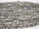 High Quality Labradorite AAA-AAA- Pear shape  Faceted Briolette  half or 1strand beads (aprx.8inch/21cm)