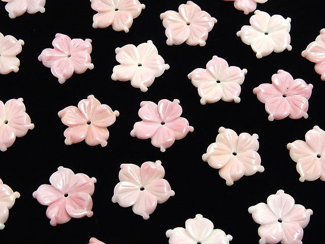 [Video] Queen Conch Shell AAA Flower carving 15 mm [Central hole] 1 pc $3.79!