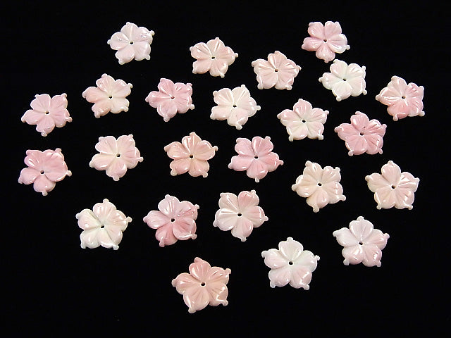 [Video] Queen Conch Shell AAA Flower carving 15 mm [Central hole] 1 pc $3.79!
