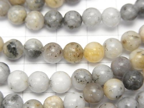 1strand $8.79! Pyrite in Quartz Round 6mm 1strand beads (aprx.15inch / 38cm)