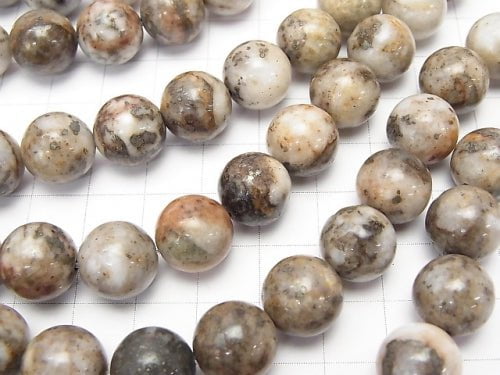 Pyrite in Quartz Round 12 mm half or 1 strand beads (aprx.15 inch / 38 cm)