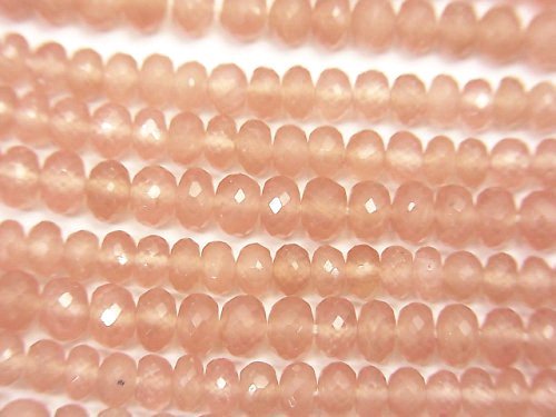 Rhodochrosite, Roundel Gemstone Beads