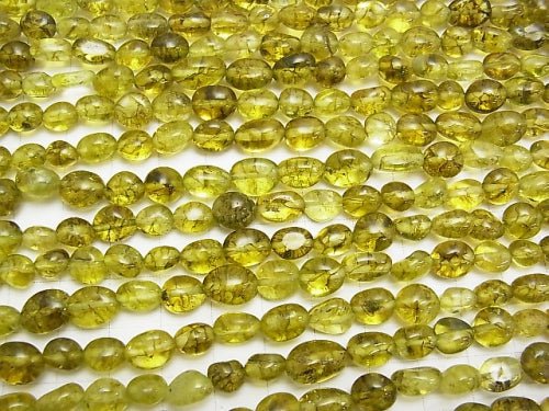 [Video] 1strand $5.79! Olive color Cracked Crystal Nugget 1strand beads (aprx.15inch / 38cm)