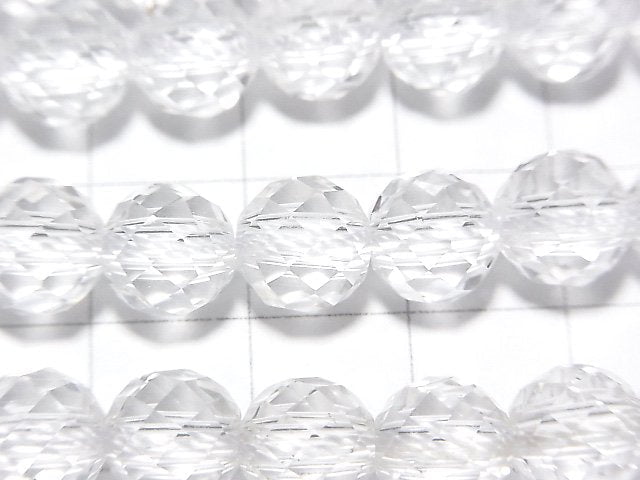 [Video] High Quality! Crystal AAA 64Faceted Round 8mm [2mm hole] half or 1strand beads (aprx.15inch / 37cm)