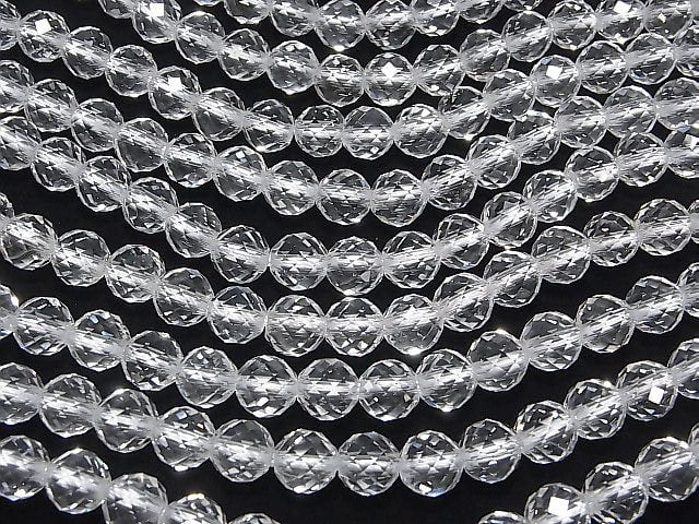 [Video]High Quality! Crystal AAA 64Faceted Round 10mm [2mm hole] 1/4 or 1strand (36cm)