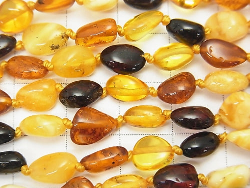1strand $69.99! Baltic Amber Multi Color Nugget Necklace 1strand beads (aprx.33inch / 84cm)
