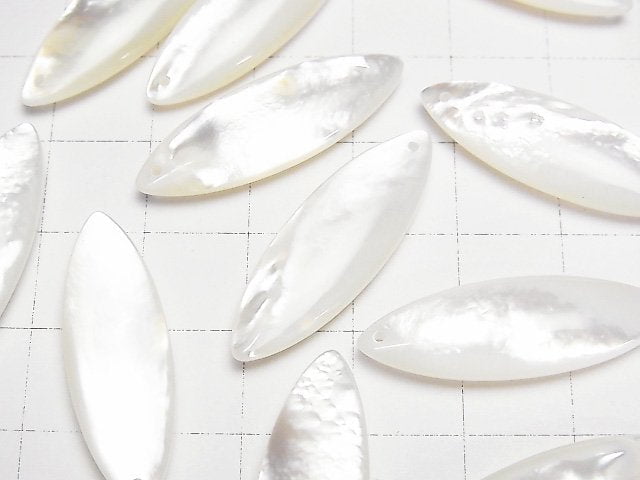 [Video]High Quality White Shell AAA Marquise 30x10mm 1pc