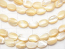 [Video]Mother of Pearl MOP Beige Oval 6x4mm 1strand beads (aprx.15inch/37cm)