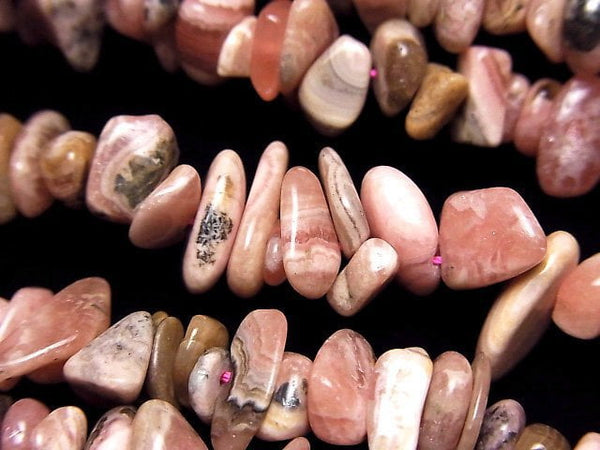 Argentine Rhodochrosite AA+ Chips (Small Nugget) 1strand beads (aprx.15inch/38cm)