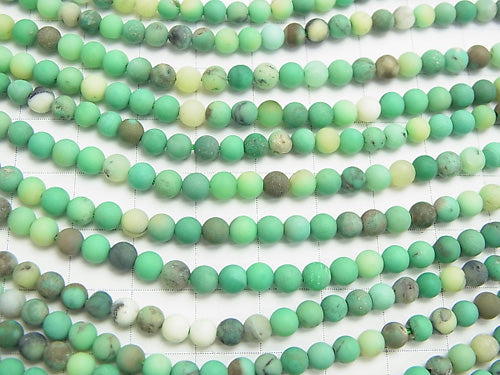 1strand $8.79! Frost natural color green Chalcedony Round 4mm 1strand beads (aprx.15inch / 38cm)