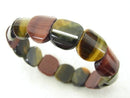 1strand $11.79! Tiger's Eye 3 color mix AAA - AA ++ Oval 16 x 14 x 6 1 strand (Bracelet)