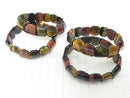 1strand $11.79! Tiger's Eye 3 color mix AAA - AA ++ Oval 16 x 14 x 6 1 strand (Bracelet)