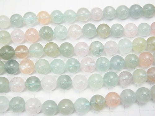 High Quality Beryl Mix (Multi Color Aquamarine) AAA Round 10 mm 1/4 or 1strand beads (aprx.15 inch / 37 cm)