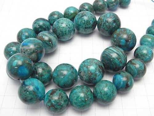 [Video] [One of a kind] Peru High Quality Blue Opal AAA+ Round 13-21mm Size Gradation 1strand beads (aprx.20inch / 50cm) NO.9
