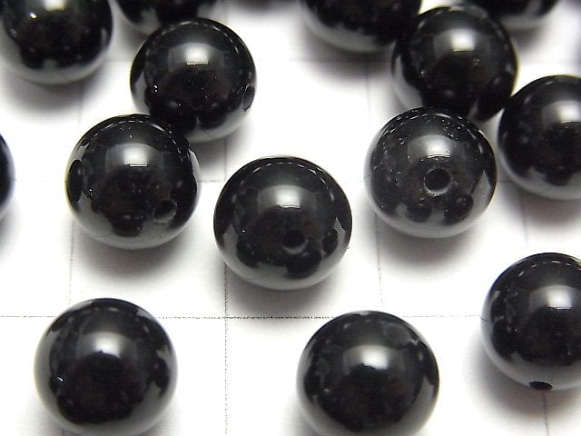 [Video] Onyx AAA Half Drilled Hole Round 4mm,6mm,8mm,10mm 10pcs