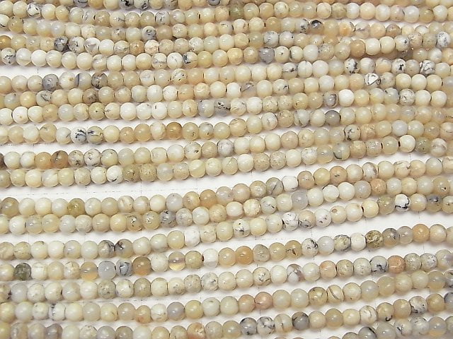 [Video] African Opal  Round 3mm 1strand beads (aprx.15inch/38cm)