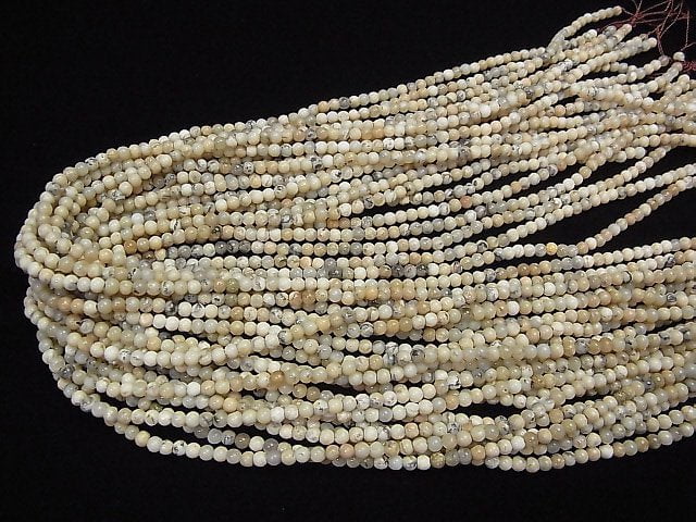 [Video] African Opal  Round 3mm 1strand beads (aprx.15inch/38cm)