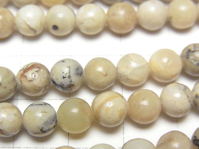 [Video]African Opal Round 6mm 1strand beads (aprx.15inch/36cm)