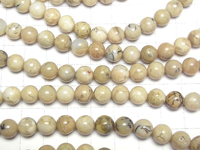 [Video]African Opal Round 8mm 1strand beads (aprx.15inch/37cm)